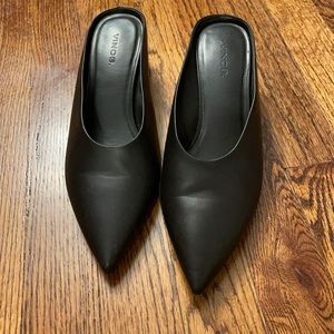 Vince black mules